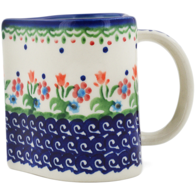 Polish Pottery Mug 10 oz Spring Flowers