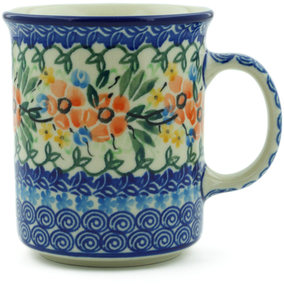 Polish Pottery Mug 10 oz Spring Halo UNIKAT