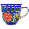 Polish Pottery Mug 10 oz Summer Rooster UNIKAT