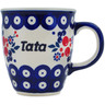 Polish Pottery Mug 10 oz Tata-dad
