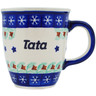 Polish Pottery Mug 10 oz Tata- Dad