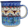 Polish Pottery Mug 10 oz Texas Feast UNIKAT