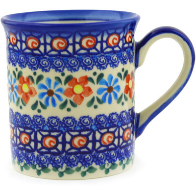 Polish Pottery Mug 10 oz UNIKAT