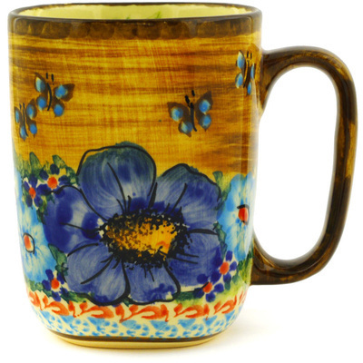 Polish Pottery Mug 10 oz UNIKAT