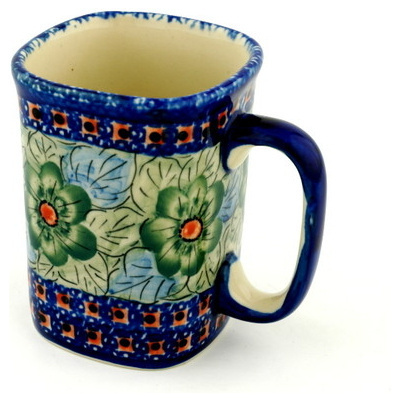 Polish Pottery Mug 10 oz UNIKAT