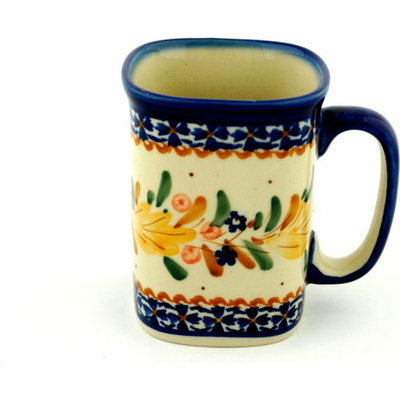 Polish Pottery Mug 10 oz UNIKAT