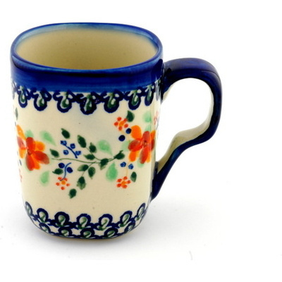 Polish Pottery Mug 10 oz UNIKAT