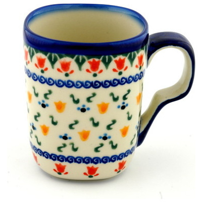 Polish Pottery Mug 10 oz UNIKAT