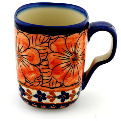 Polish Pottery Mug 10 oz UNIKAT