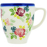 Polish Pottery Mug 10 oz Vintage Rose