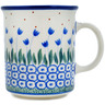 Polish Pottery Mug 10 oz Water Tulip