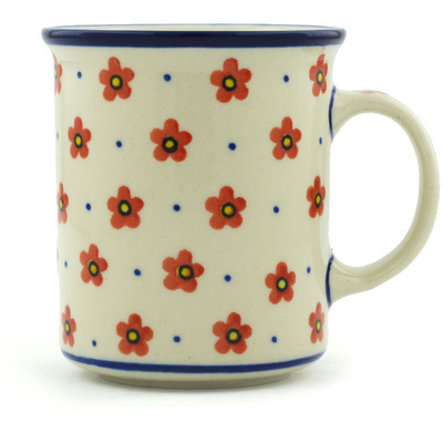 Polish Pottery Mug 10 oz Wildflower Burst