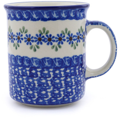Polish Pottery Mug 10 oz Wildflower Garland