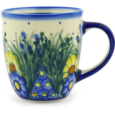 Polish Pottery Mug 10 oz Wildflower Meadow
