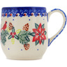 Polish Pottery Mug 11 oz Cardinal&#039;s Home UNIKAT