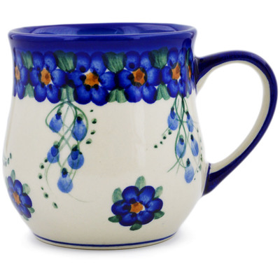Polish Pottery Mug 11 oz Field Of Blue UNIKAT