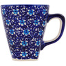 Polish Pottery Mug 11 oz Flowers On The Lake