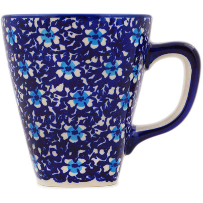 Polish Pottery Mug 11 oz Flowers On The Lake