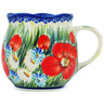 Polish Pottery Mug 11 oz Fresh Spring UNIKAT