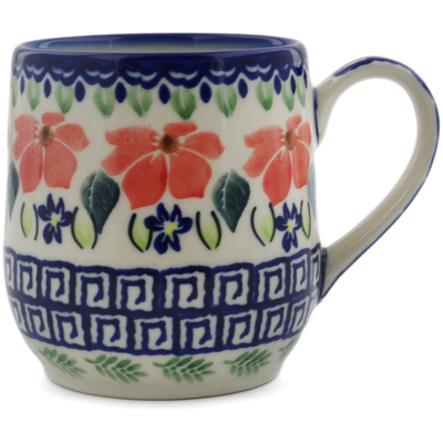 Polish Pottery Mug 11 oz Grecian Fields