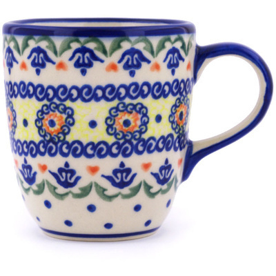 Polish Pottery Mug 11 oz Hearts Around Hearts