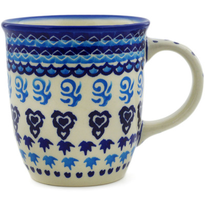 Polish Pottery Mug 11 oz Love Circle