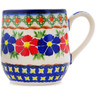 Polish Pottery Mug 11 oz Paradise Poppy