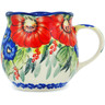 Polish Pottery Mug 11 oz Poppies In The Summer UNIKAT