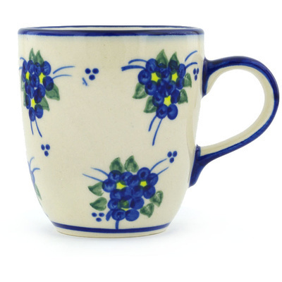 Polish Pottery Mug 11 oz Poppy Triad