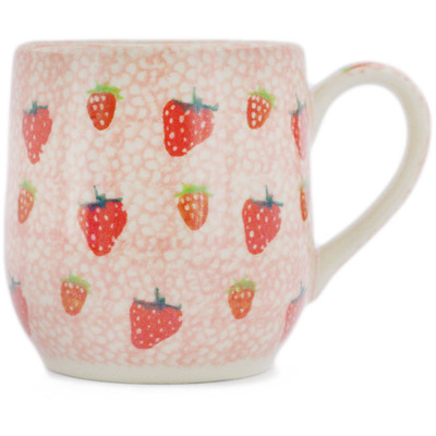 Polish Pottery Mug 11 oz Scrumptious Strawberries