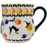 Polish Pottery Mug 12 oz All Hallow&#039;s Eve UNIKAT