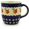 Polish Pottery Mug 12 oz Apple Pears