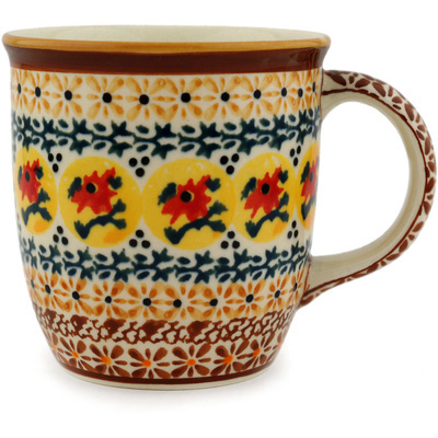 Polish Pottery Mug 12 oz Autumn Festival