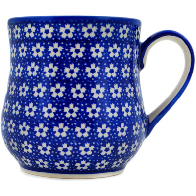 Polish Pottery Mug 12 oz Azul Garden