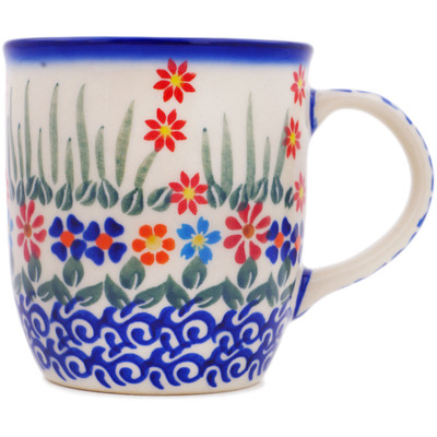 Polish Pottery Mug 12 oz Blissful Daisy