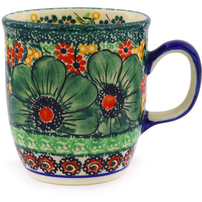 Polish Pottery Mug 12 oz Bloom &amp; Wild UNIKAT