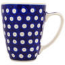 Polish Pottery Mug 12 oz Blue Eyes