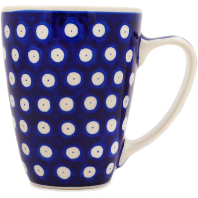 Polish Pottery Mug 12 oz Blue Eyes