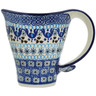 Polish Pottery Mug 12 oz Blue Ice