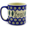 Polish Pottery Mug 12 oz Brother- Brat