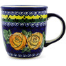 Polish Pottery Mug 12 oz Cabbage Roses