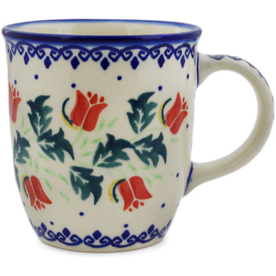 Polish Pottery Mug 12 oz California Poppies