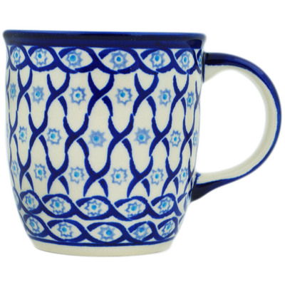 Polish Pottery Mug 12 oz Catching Waves