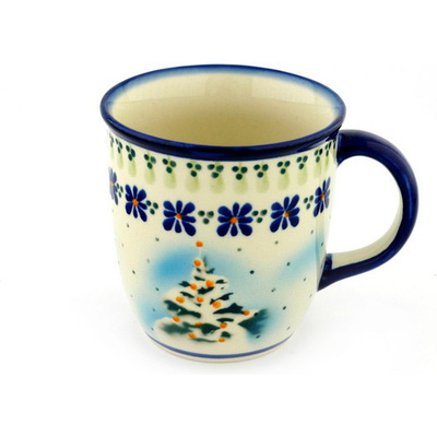 Polish Pottery Mug 12 oz Christmas Majesty