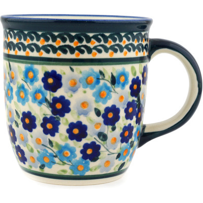 Polish Pottery Mug 12 oz Cottage Garden UNIKAT