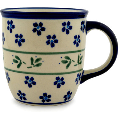 Polish Pottery Mug 12 oz Daisy Field
