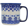 Polish Pottery Mug 12 oz Deep Sea Diving UNIKAT