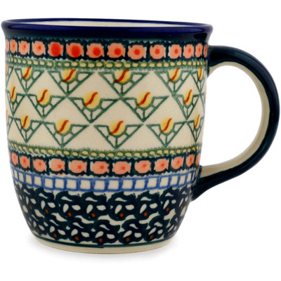 Polish Pottery Mug 12 oz Everlasting Flame UNIKAT