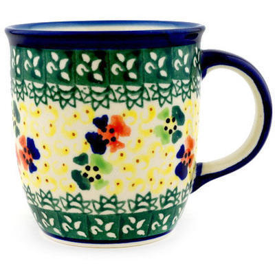 Polish Pottery Mug 12 oz Fantasia UNIKAT