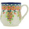 Polish Pottery Mug 12 oz Flora Fantasia UNIKAT